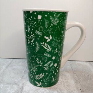 Starbucks Tall Green Christmas Tea or Coffee Mug Cup 2019 Holiday 16 oz